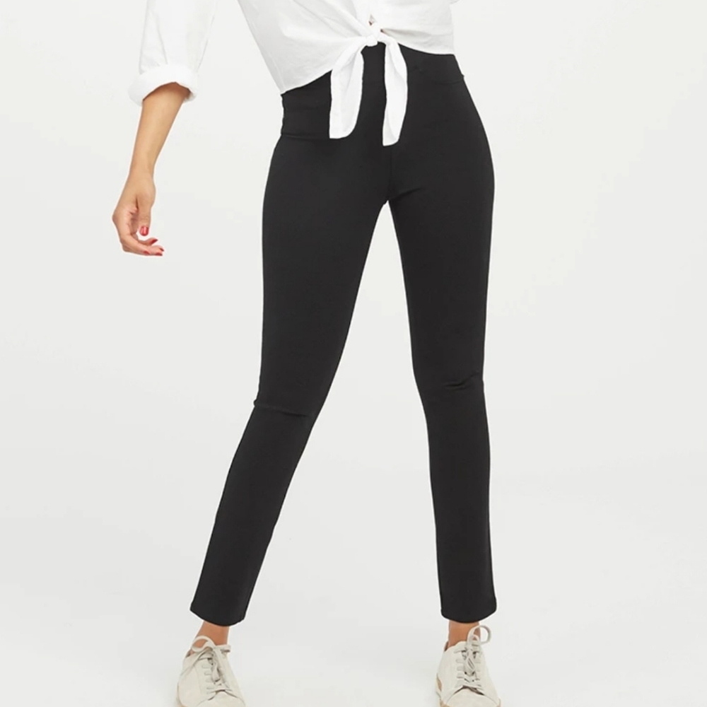 🆕️ Spanx by Sara Blakely The Perfect Pant Ankle Pants Size M Pull On Black